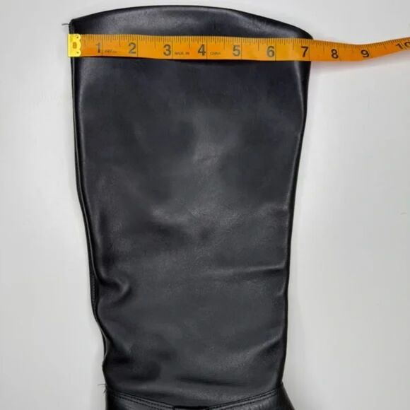 Etienne Aigner Black Leather Riding Boots | Vintage Designer, Made in Brazil - Picture 12 of 12